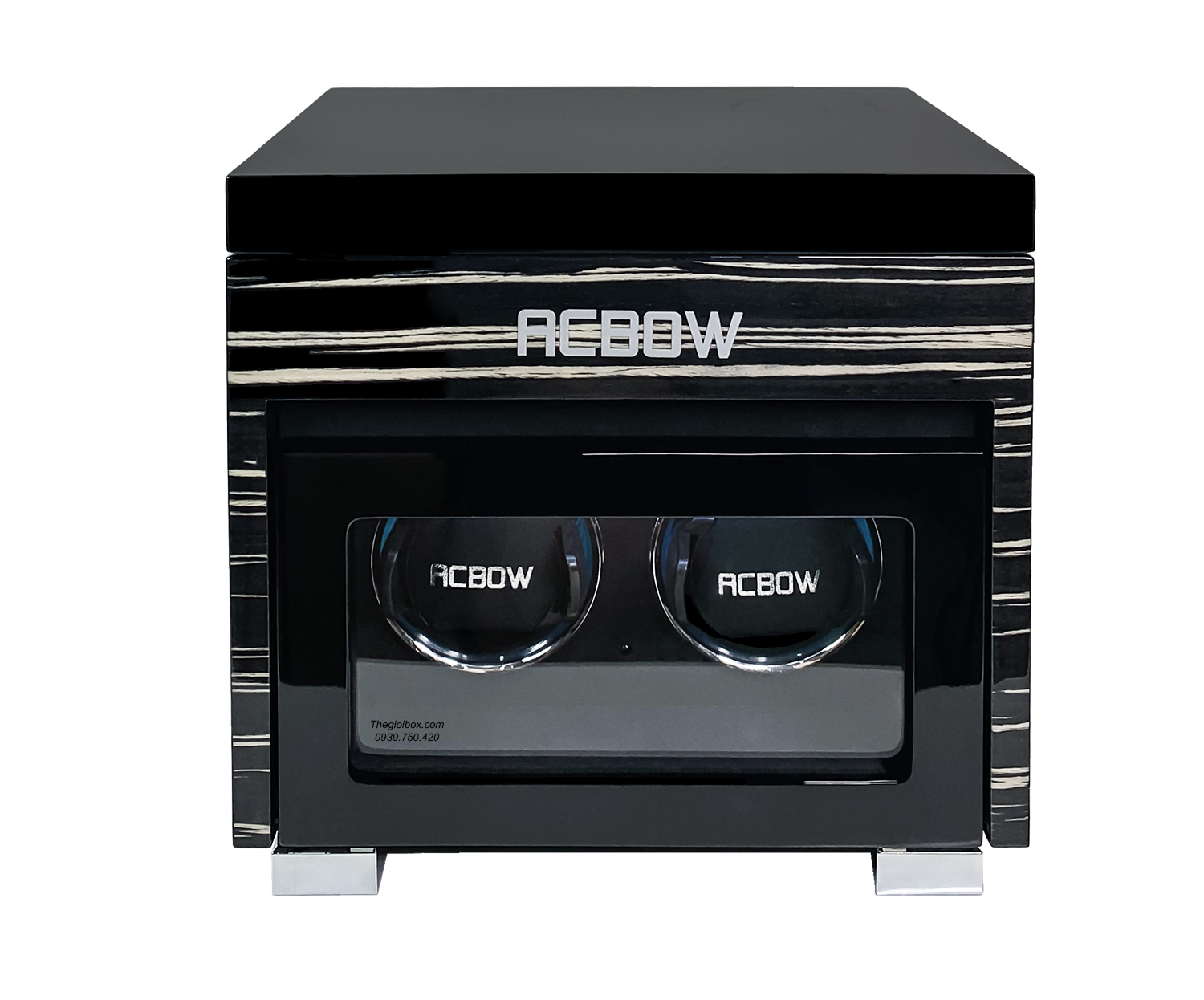 Tủ xoay đồng hồ cơ ACBOW cao cấp 2 xoay + 4 tĩnh kèm remote - màn hình cảm ứng - đèn LED giá rẻ