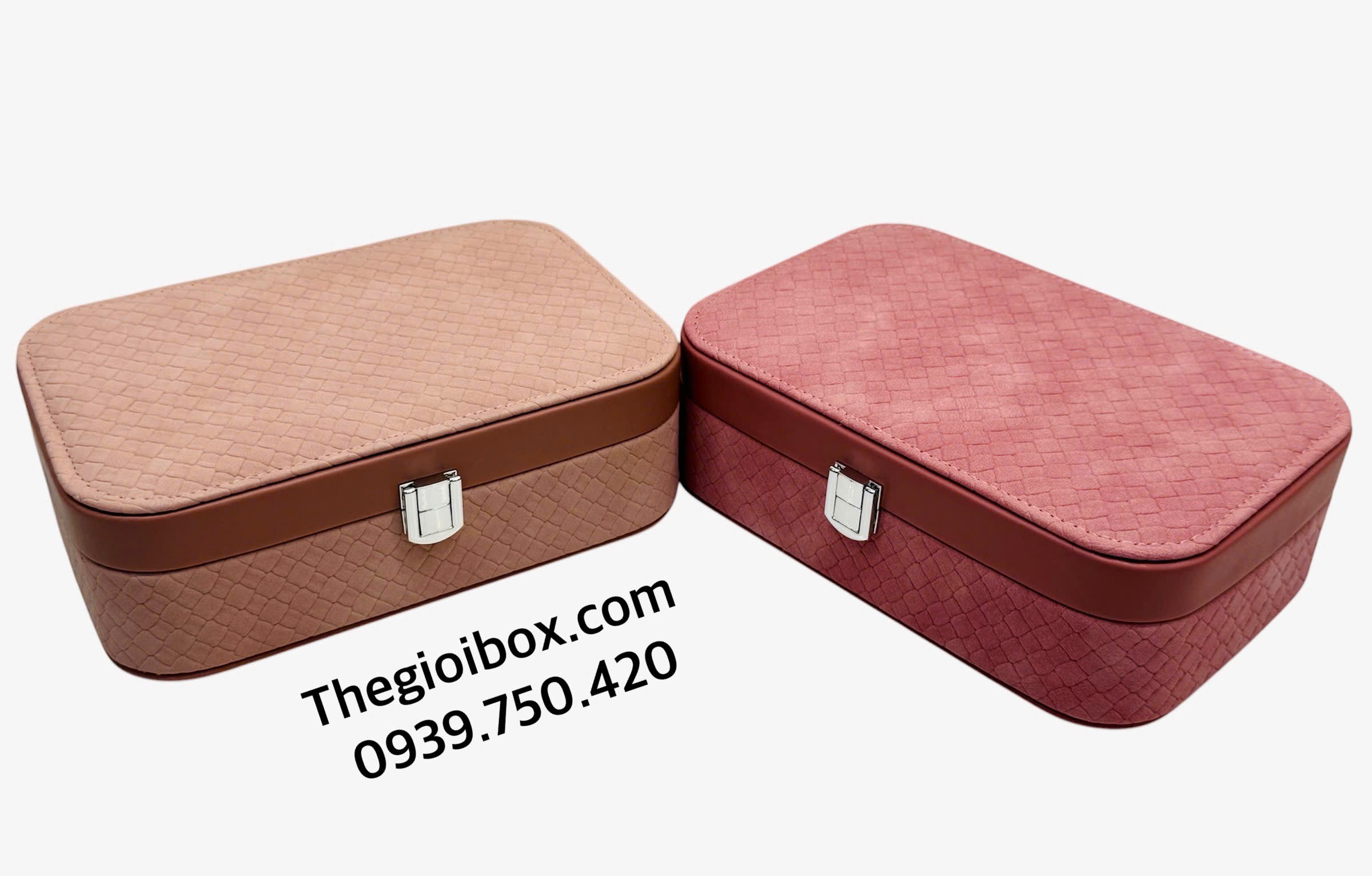 hộp đựng trang sức nữ trang vàng nhỏ gọn xinh xắn mang đi du lịch cao cấp giá rẻ