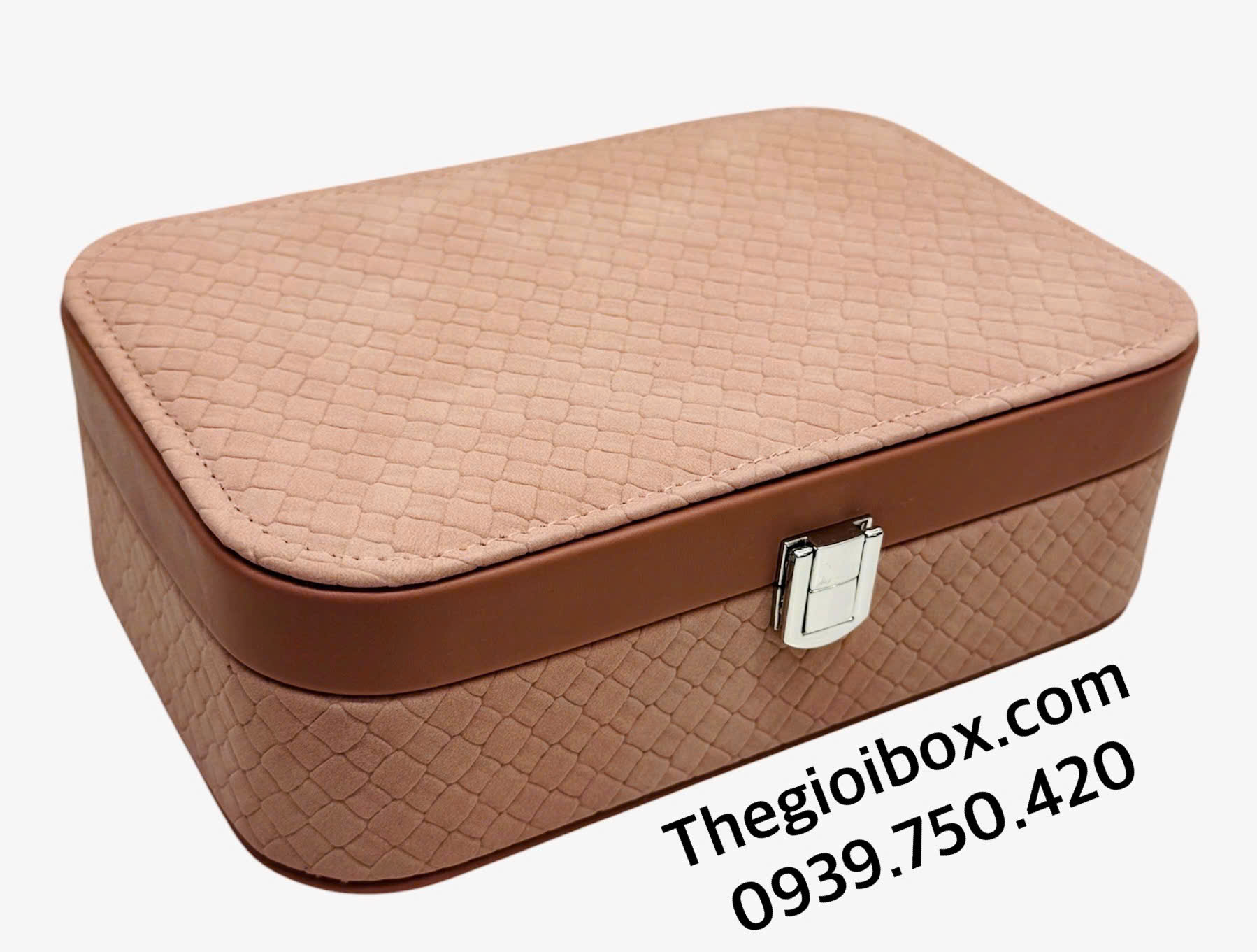 hộp đựng trang sức nữ trang vàng nhỏ gọn xinh xắn mang đi du lịch cao cấp giá rẻ