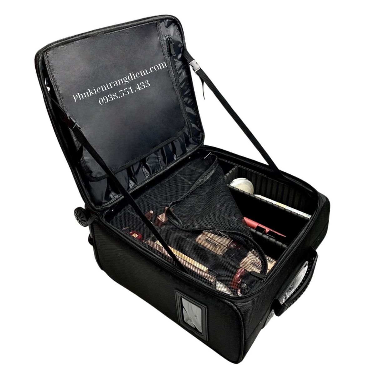 Cốp Trang Điểm Đựng Mỹ Phẩm Make Up Bằng Vải Để Vừa Xe Máy Cao Cấp