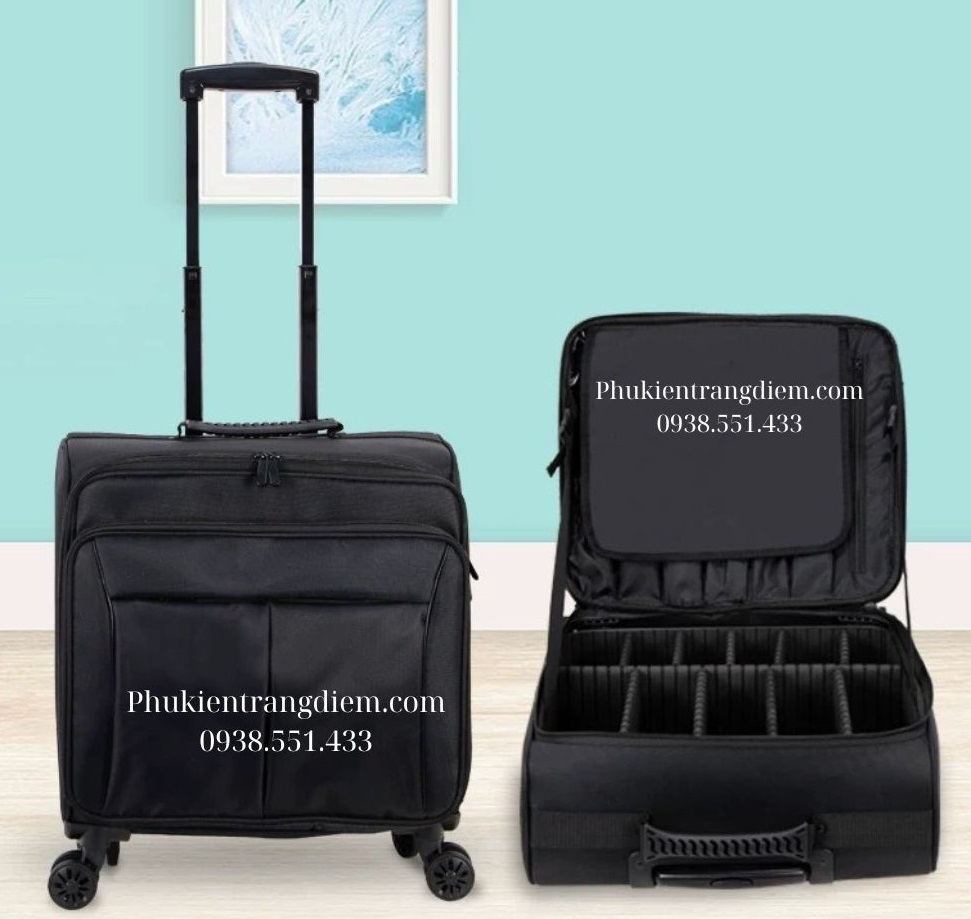 Cốp Trang Điểm Đựng Mỹ Phẩm Make Up Bằng Vải Để Vừa Xe Máy Cao Cấp