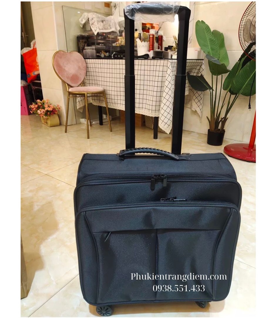 Cốp Trang Điểm Đựng Mỹ Phẩm Make Up Bằng Vải Để Vừa Xe Máy Cao Cấp