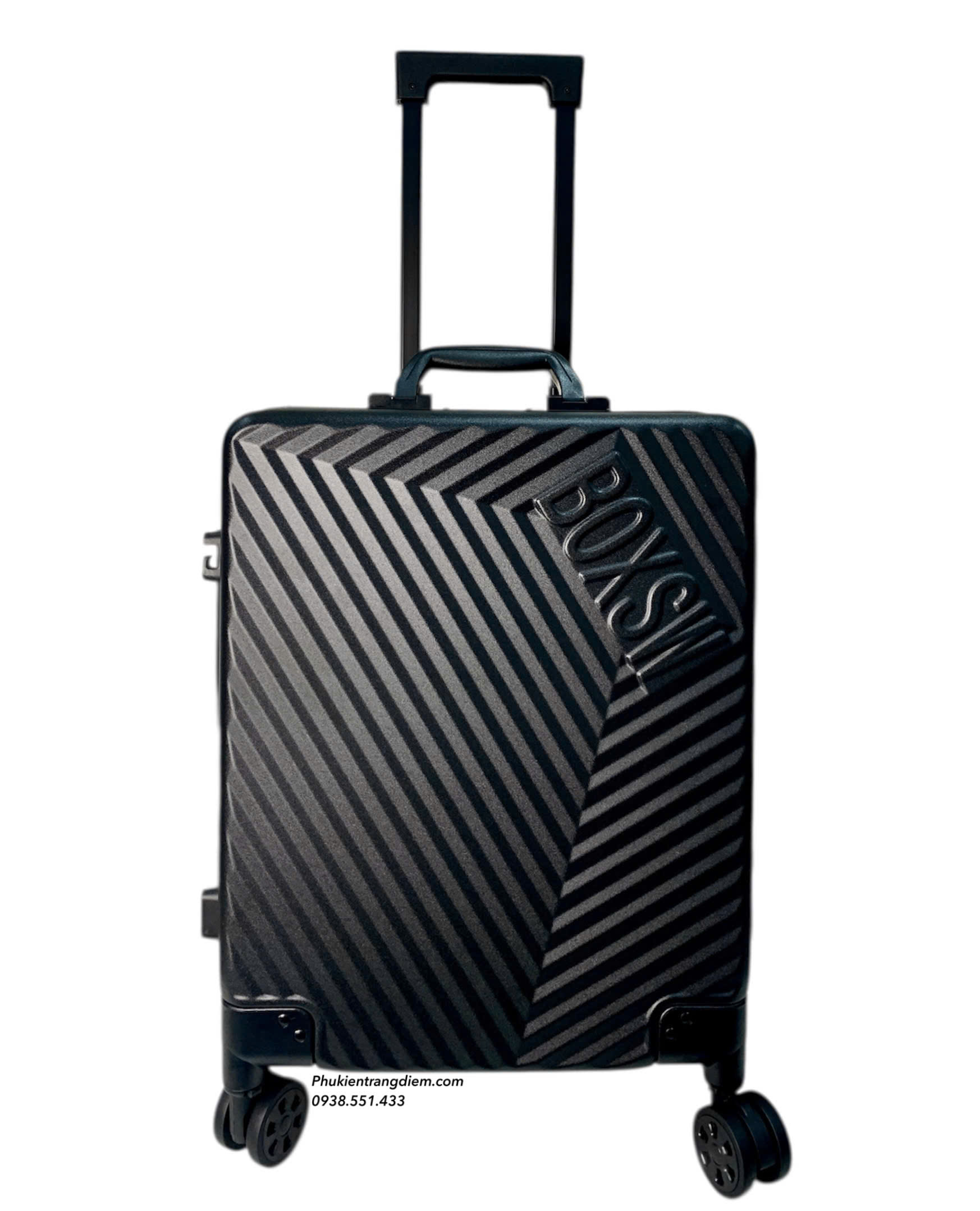 cốp vali kéo BOXSW makeup chuyên nghiệp vỏ cứng khóa số kèm nhiều túi trong để vừa xe máy