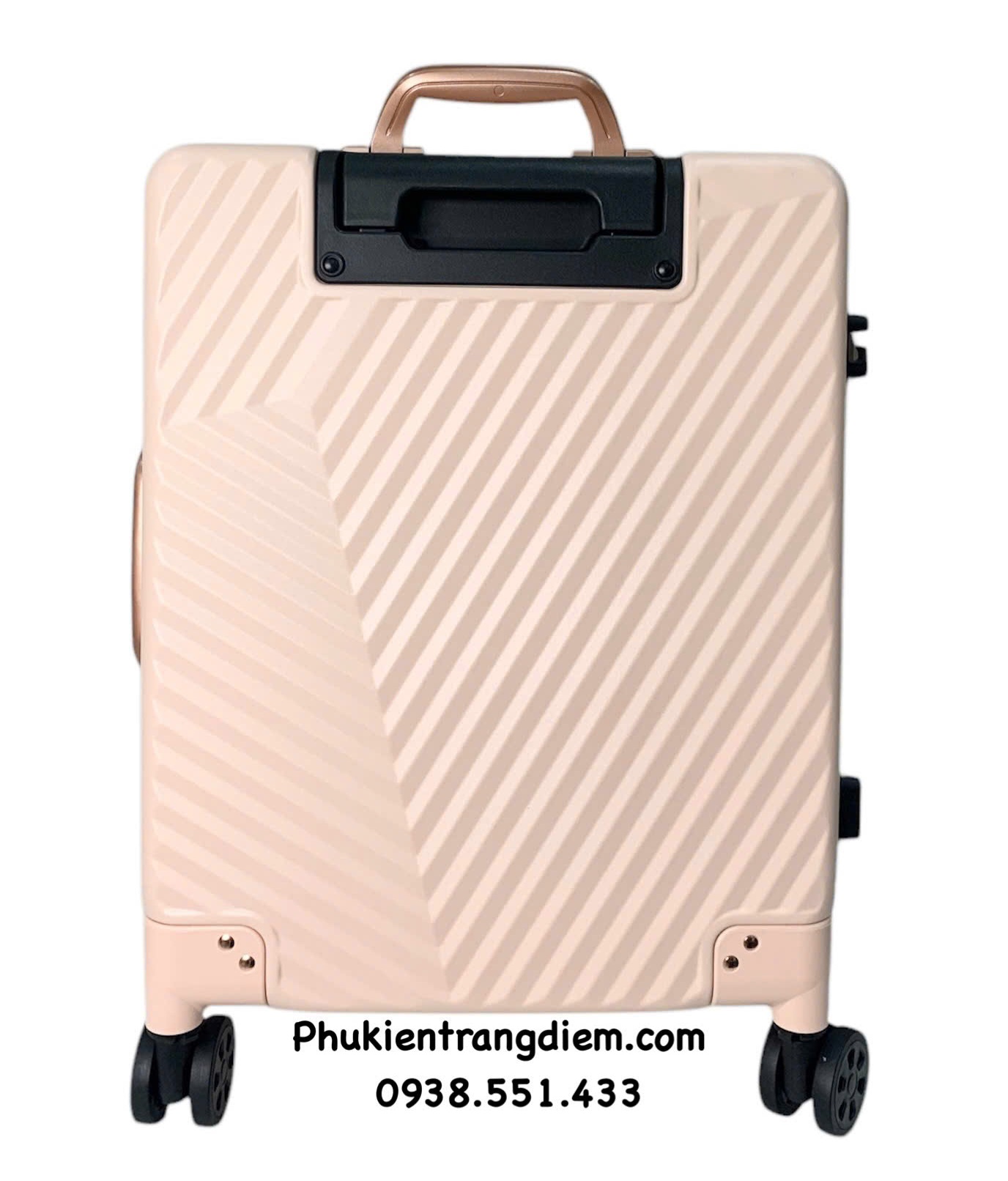 cốp vali kéo BOXSW makeup chuyên nghiệp vỏ cứng khóa số kèm nhiều túi trong để vừa xe máy