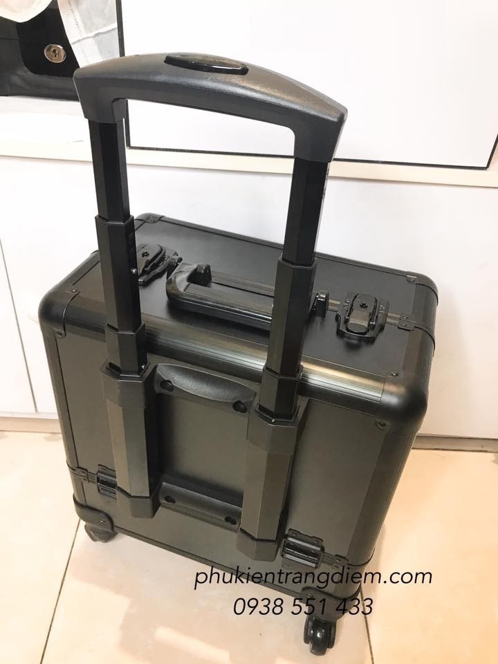 cốp vali kéo trang điểm chuyên nghiệp nhiều ngăn phân loại khung cứng cao cấp