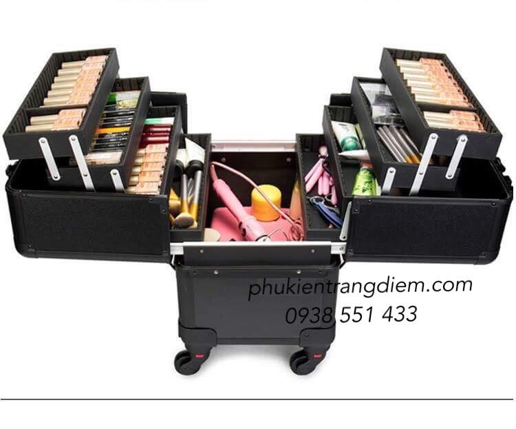 cốp vali kéo đựng đồ trang điểm chuyên nghiệp cao cấp