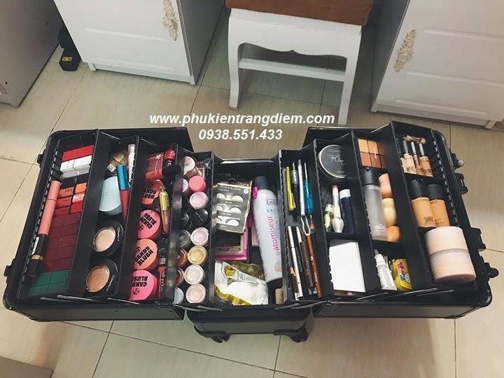 cốp vali kéo đựng đồ trang điểm chuyên nghiệp cao cấp