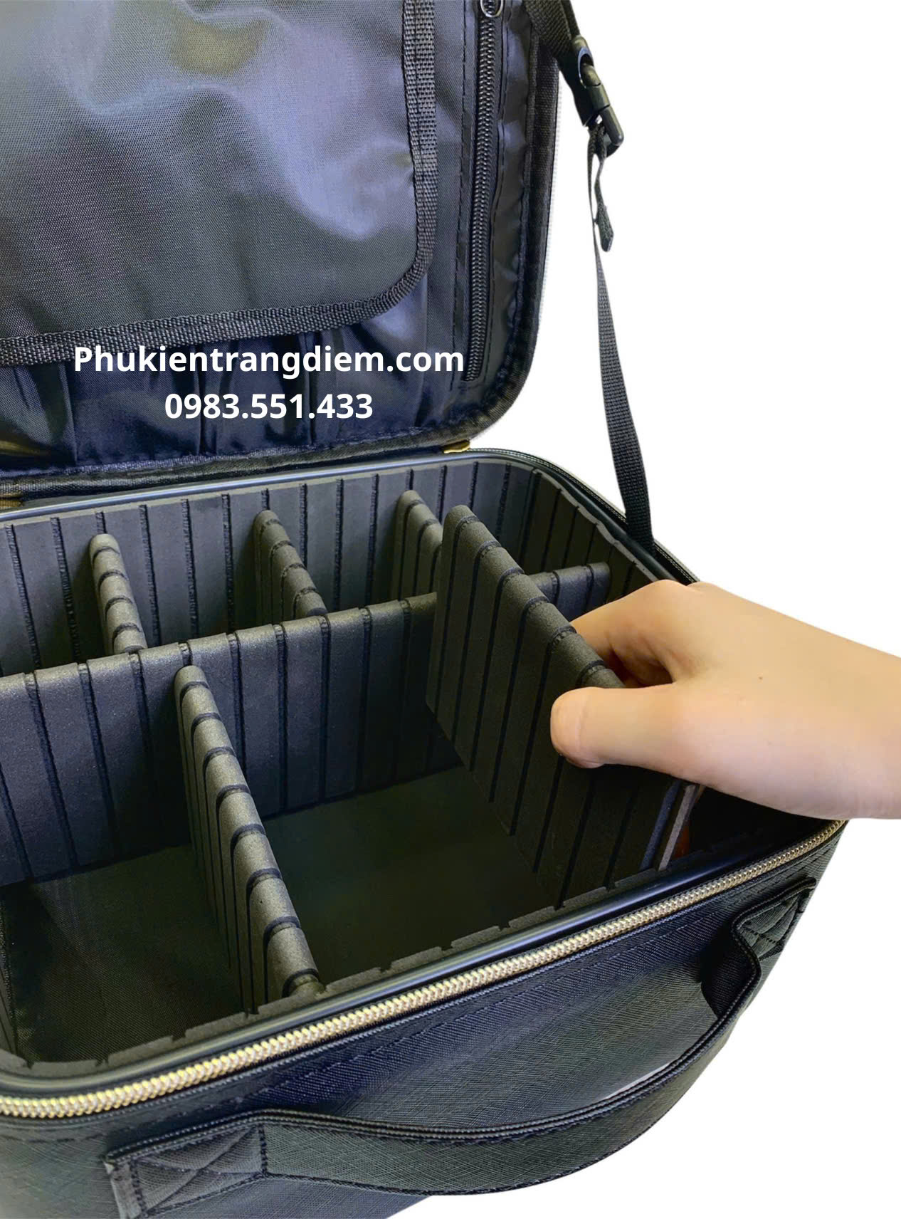 cốp túi bằng da BOXSW đựng mỹ phẩm trang điểm cá nhân du lịch nhỏ gọn
